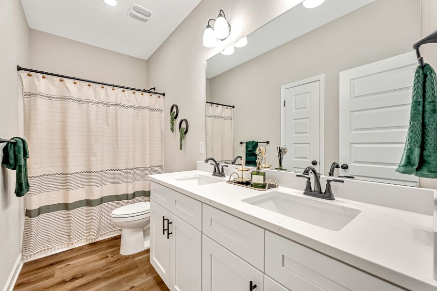 Furnished interior view inside a new home in Barton's Bend, Crestview (Image 6). Furnished interior view inside a new home in Barton's Bend, Crestview (Image 6).