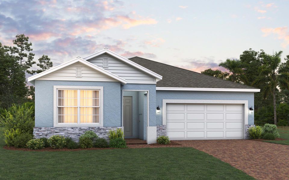 Alexander elevation 2 with optional stone