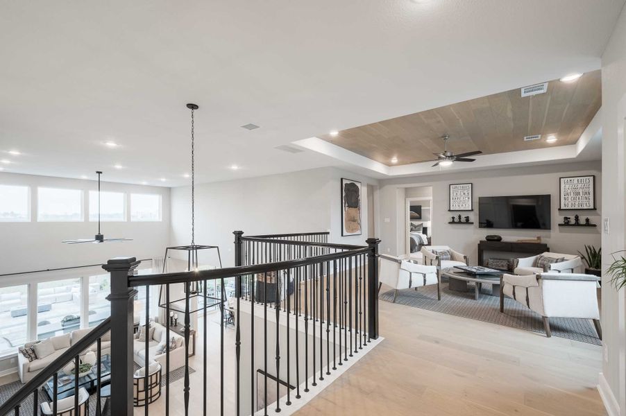 Representative furnished interior of a home built from the Milan by Tri Pointe Homes in Dunham Pointe, Cypress (Image 86).