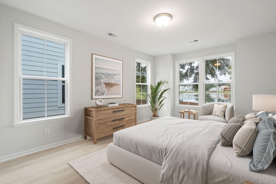 Furnished interior view inside a new home in Miller's Crossing, Johns Island (Image 38).