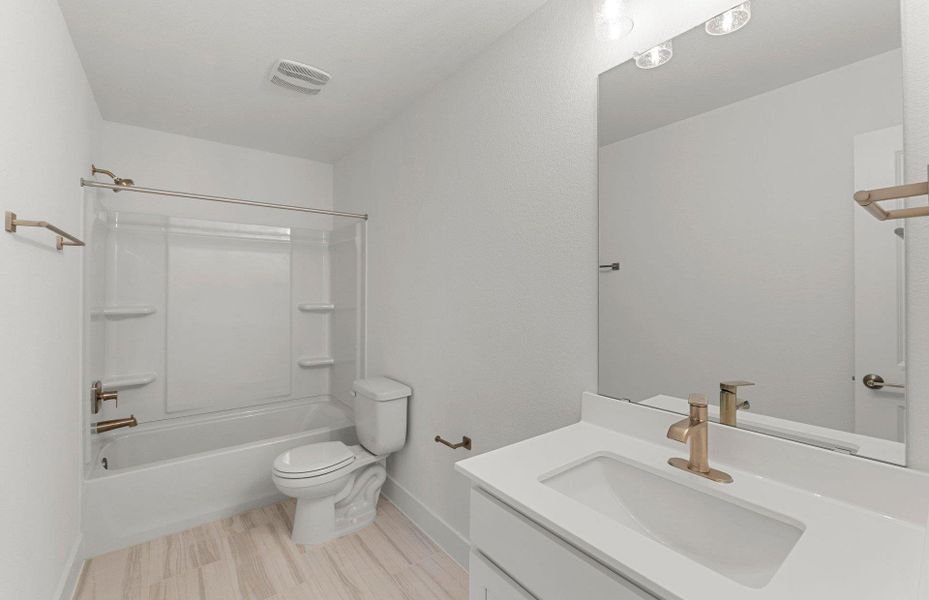 Furnished interior view inside a new home in Saddleback at Santa Rita Ranch, Liberty Hill (Image 6). Furnished interior view inside a new home in Saddleback at Santa Rita Ranch, Liberty Hill (Image 6).