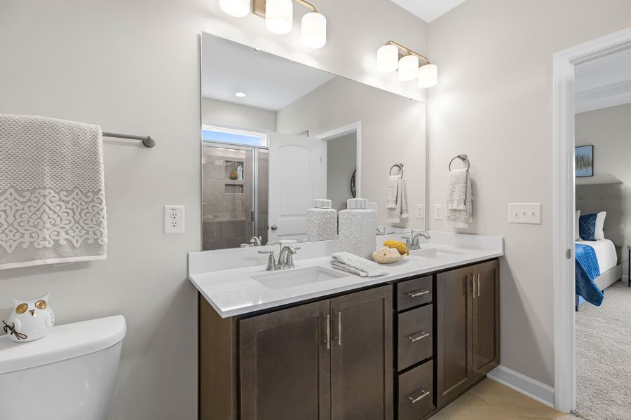 Representative furnished interior of a home built from the Clarion by Caviness & Cates Communities in Maggie Way, Wendell (Image 37).