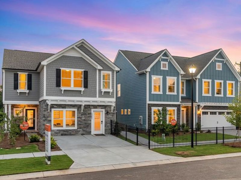 Representative exterior photo of a completed home built from the Somerset by True Homes in Swaim Meadows, Winston-Salem, NC (Image 2).