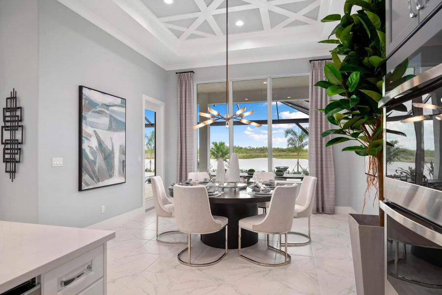 2D floor plan layout for the Mariposa by GHO Homes in Belterra, Port St. Lucie, FL (Image 88).