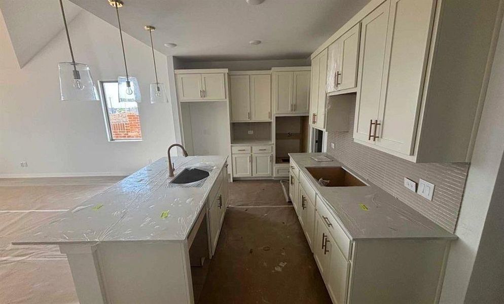 Kitchen Construction Progress featuring the Serene Collection