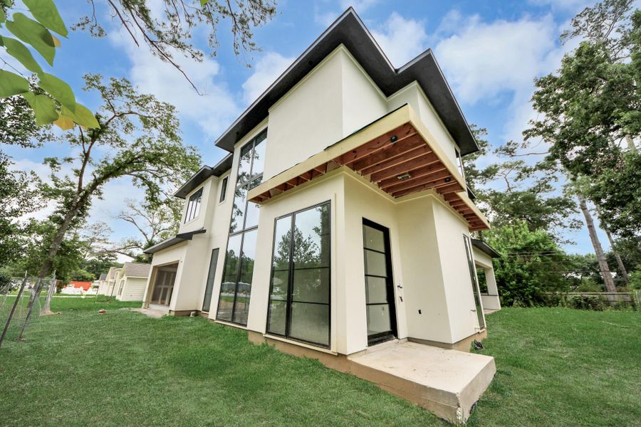 Exterior details and patio area of a home in , Houston (Image 4). Exterior details and patio area of a home in , Houston (Image 4).