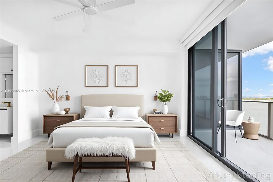 Furnished interior view inside a new home in , Miami (Image 33). Furnished interior view inside a new home in , Miami (Image 33).