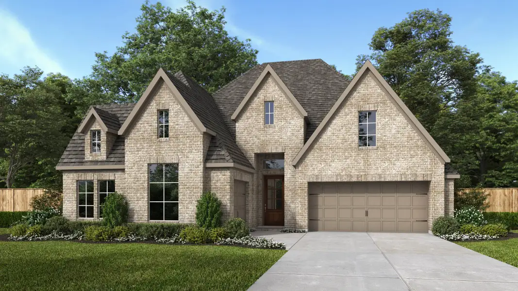 Front exterior of a new home in Briarley, Montgomery, TX, highlighting curb appeal (Image 1). Front exterior of a new home in Briarley, Montgomery, TX, highlighting curb appeal (Image 1).