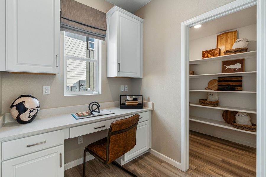 Furnished interior view inside a new home in Trailstone, Arvada (Image 13).
