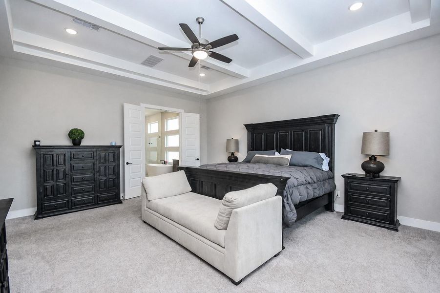 Furnished interior view inside a new home in Sienna, Missouri City (Image 13). Furnished interior view inside a new home in Sienna, Missouri City (Image 13).