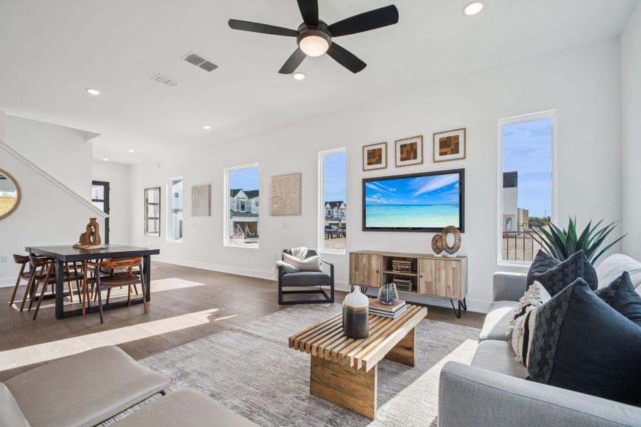 Furnished interior view inside a new home in Novel, Austin (Image 18).