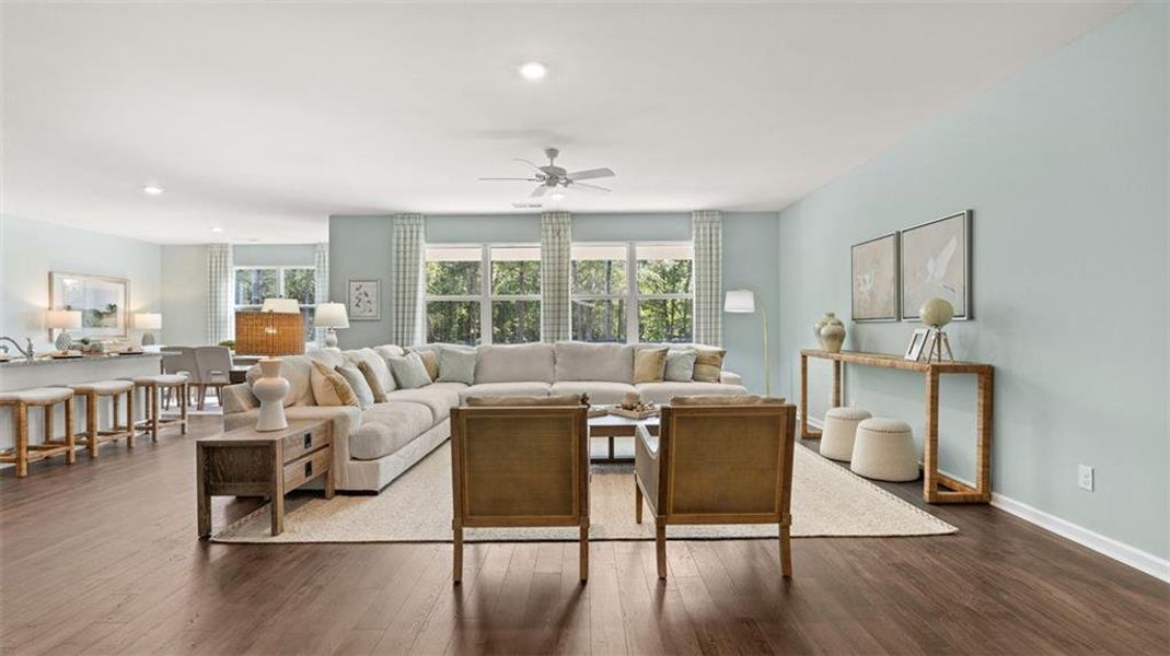 Furnished interior view inside a new home in Jackson Landing, Jefferson (Image 32).