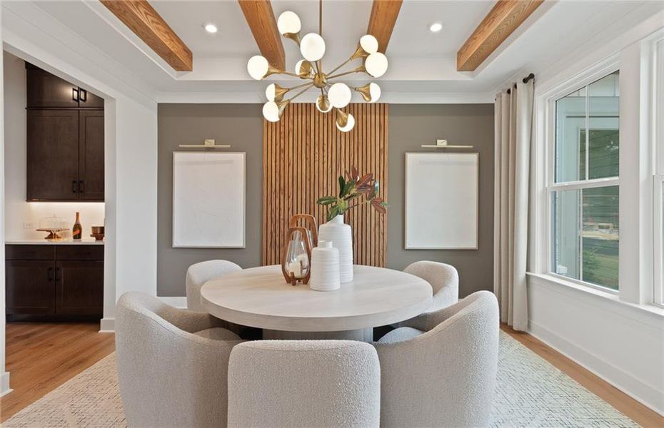 Furnished interior view inside a new home in Silverwood, Cumming (Image 7).