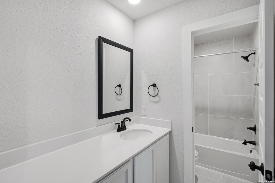 Furnished interior view inside a new home in Stillwater Ranch, San Antonio (Image 18). Furnished interior view inside a new home in Stillwater Ranch, San Antonio (Image 18).