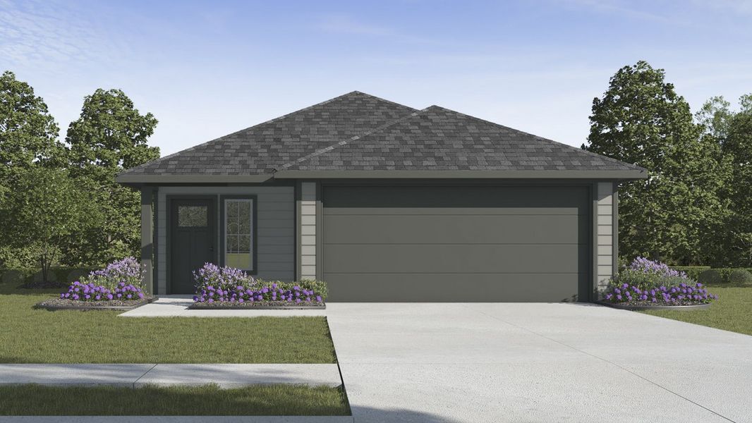Representative exterior photo of a completed home built from the Brooke by D.R. Horton in Ranger Crossing, Princeton, TX (Image 1).