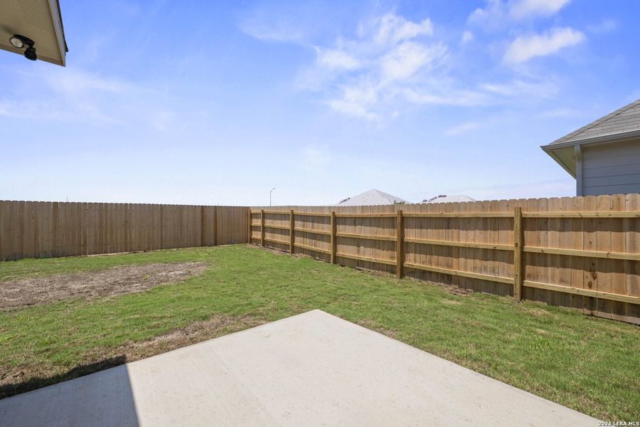 Exterior details and patio area of a home in Arroyo Ranch, Seguin (Image 3). Exterior details and patio area of a home in Arroyo Ranch, Seguin (Image 3).