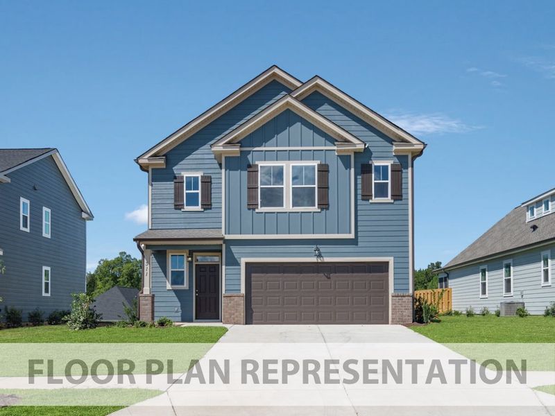 Exterior Elevation B | 1772 Plan by Ivey Homes