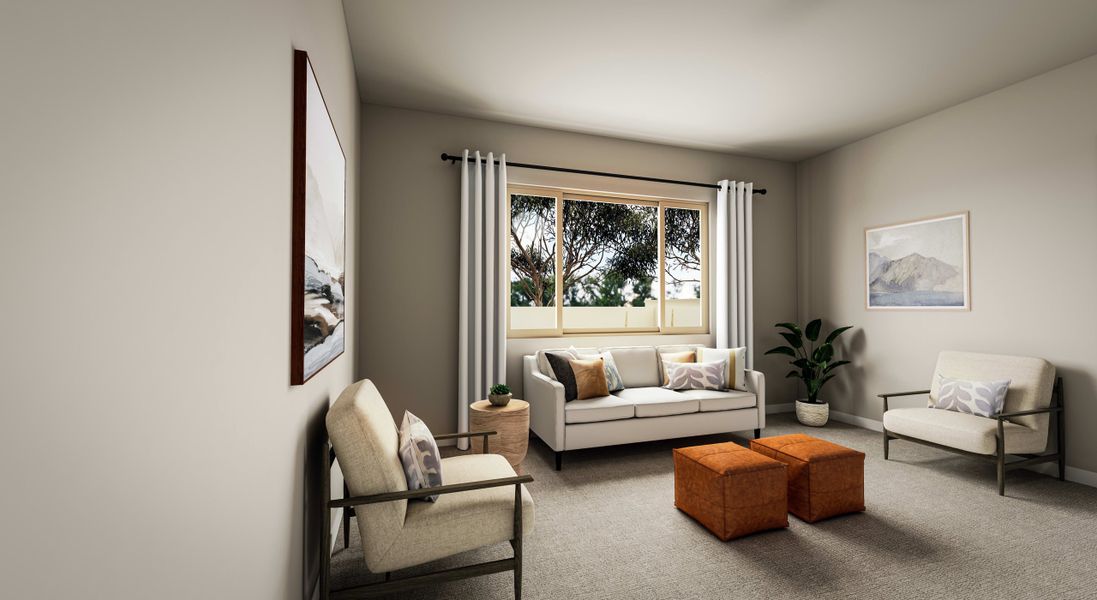 Representative furnished interior of a home built from the Dahlia Plan 5006 by Tri Pointe Homes in Soleo, San Tan Valley (Image 12).