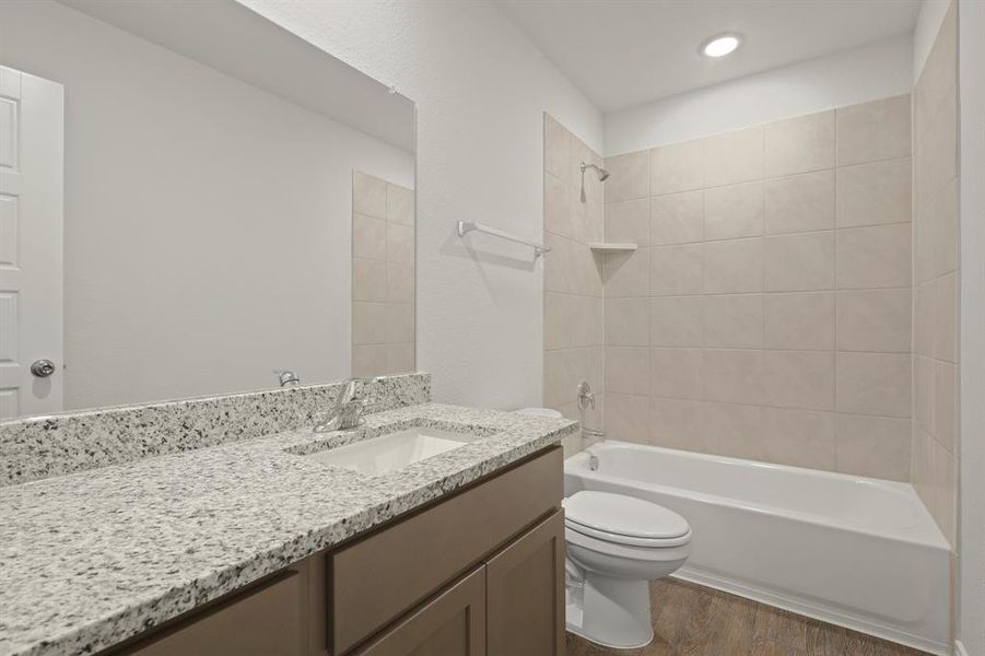 Furnished interior view inside a new home in Burgess Meadows, Cleburne (Image 4). Furnished interior view inside a new home in Burgess Meadows, Cleburne (Image 4).