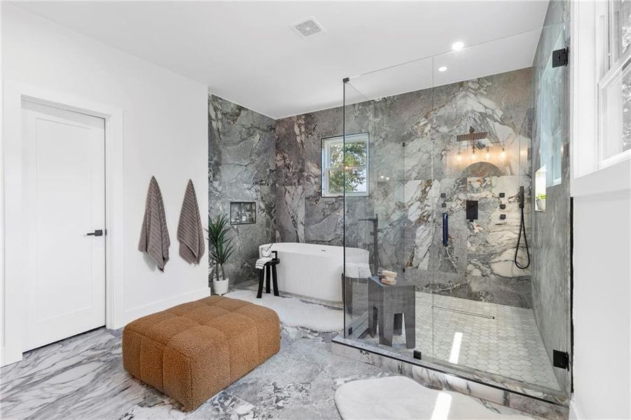 Furnished interior view inside a new home in , Atlanta (Image 35).