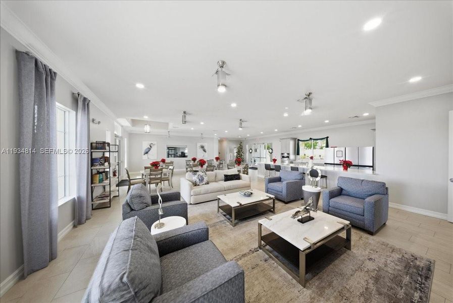 Furnished interior view inside a new home in , Naples (Image 28).