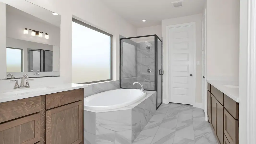 Furnished interior view inside a new home in Bridgeland, Cypress (Image 8).