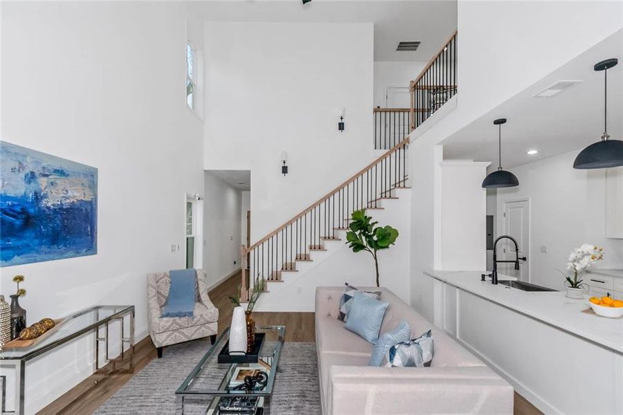 Furnished interior view inside a new home in , Atlanta (Image 21).