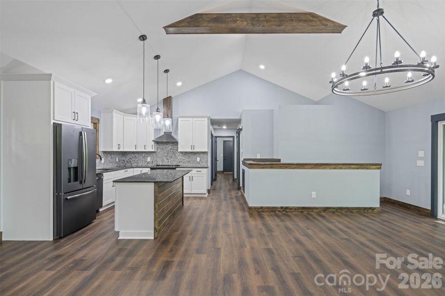 Furnished interior view inside a new home in , Purlear (Image 8).