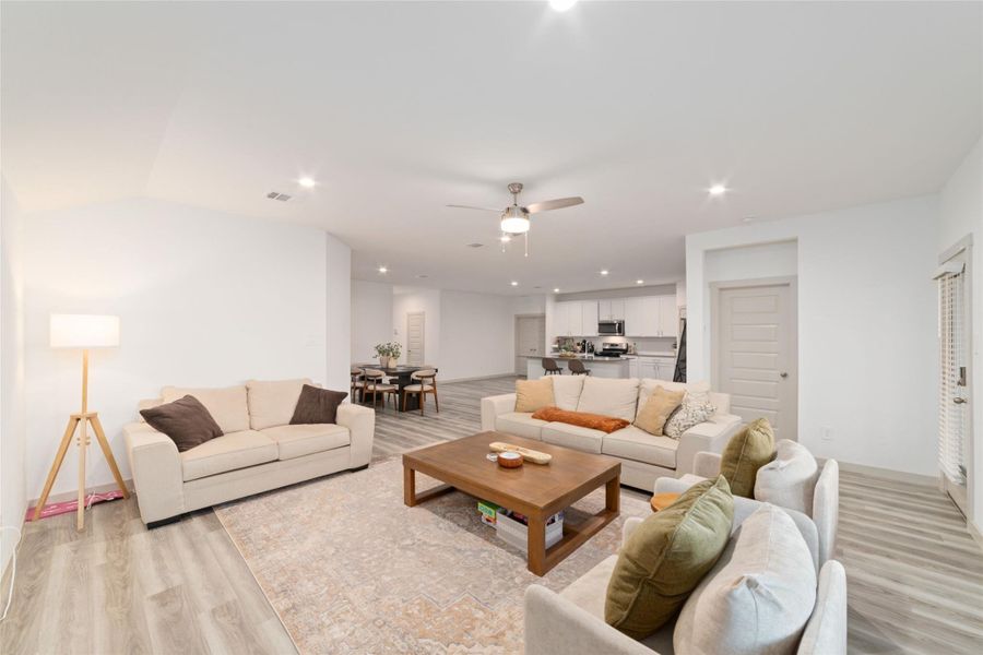 Furnished interior view inside a new home in Parks Edge, Missouri City (Image 17).