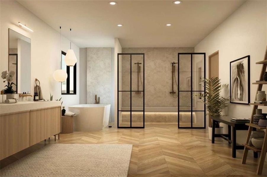 Furnished interior view inside a new home in , McDonough (Image 9).