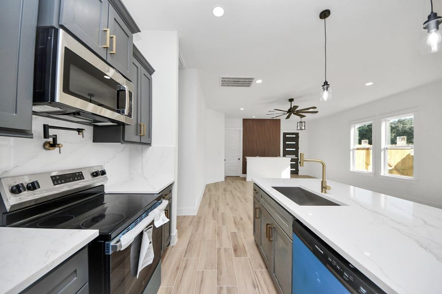 Furnished interior view inside a new home in , Liberty (Image 5). Furnished interior view inside a new home in , Liberty (Image 5).