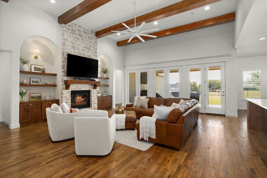 Furnished interior view inside a new home in Bella Crossing, Fort Worth (Image 28).