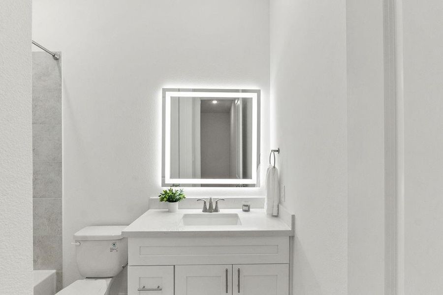 Furnished interior view inside a new home in , Houston (Image 18).