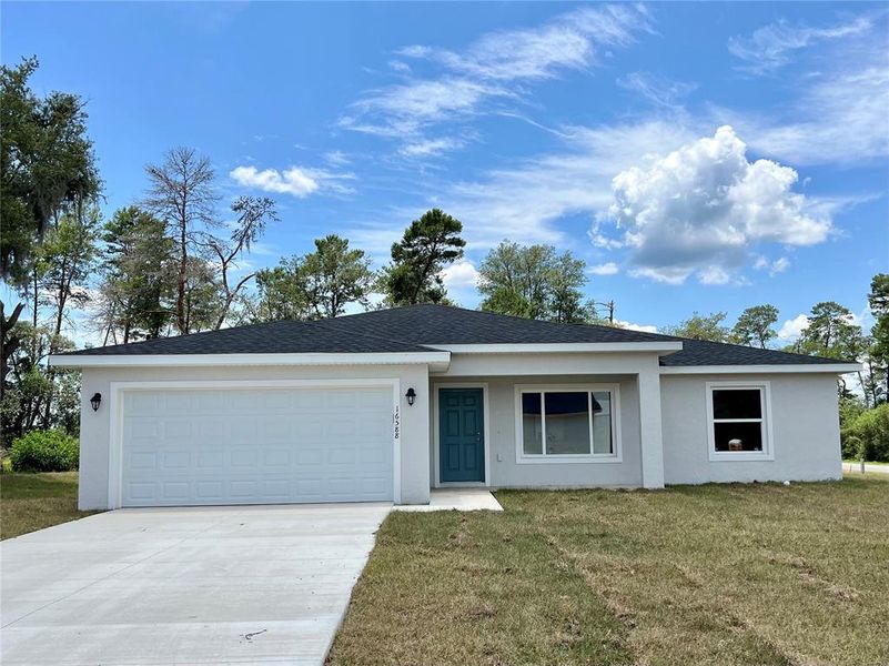 Front Elevation actual home. move-in ready