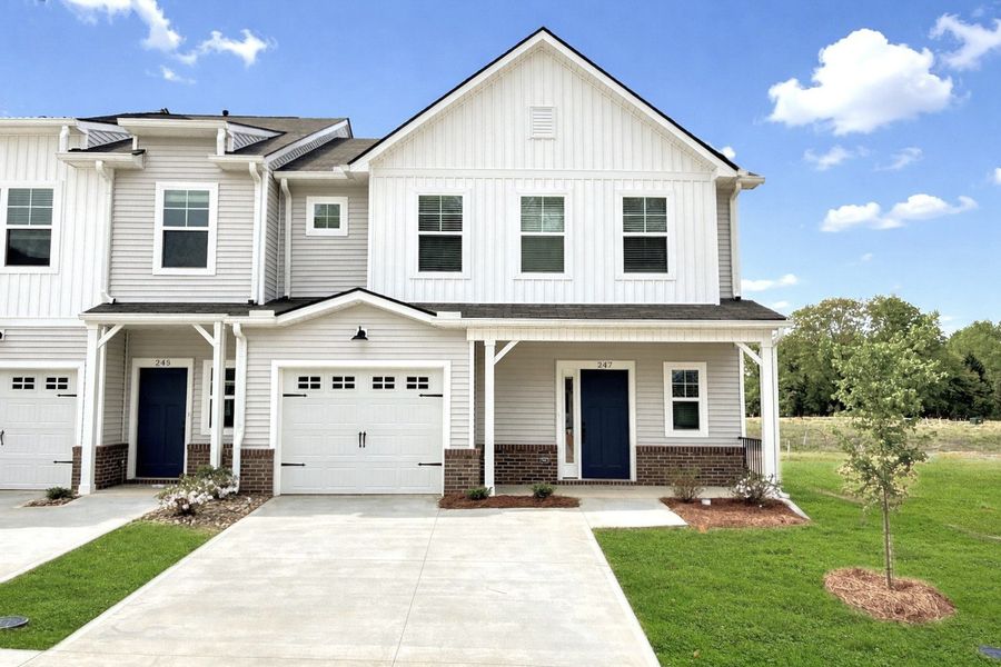 Front exterior of a new home in Miller Park, Greenville, SC, highlighting curb appeal (Image 1). Front exterior of a new home in Miller Park, Greenville, SC, highlighting curb appeal (Image 1).