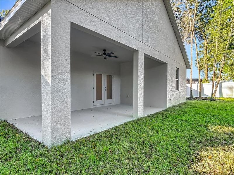 Exterior details and patio area of a home in , Lake Helen (Image 3). Exterior details and patio area of a home in , Lake Helen (Image 3).