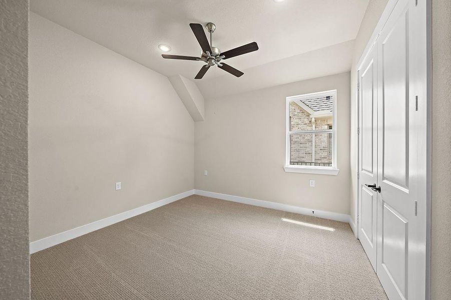 Representative unfurnished interior of a home built from the Daisy by Caldwell Homes in The Highlands, Porter (Image 31). Representative unfurnished interior of a home built from the Daisy by Caldwell Homes in The Highlands, Porter (Image 31).