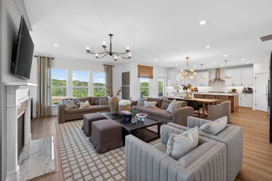 Representative furnished interior of a home built from the Riverton by Pulte Homes in Riversprings, Dacula (Image 60).