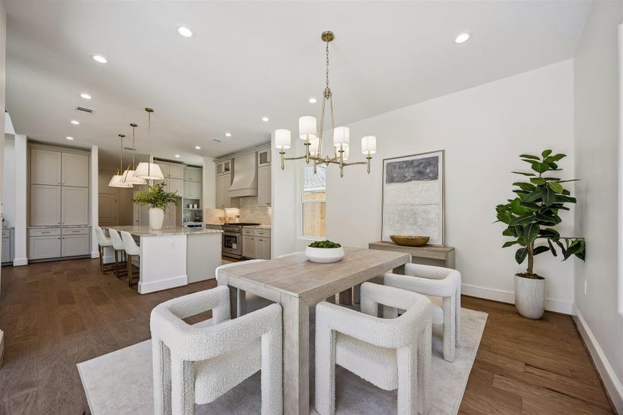 Furnished interior view inside a new home in , Houston (Image 7).