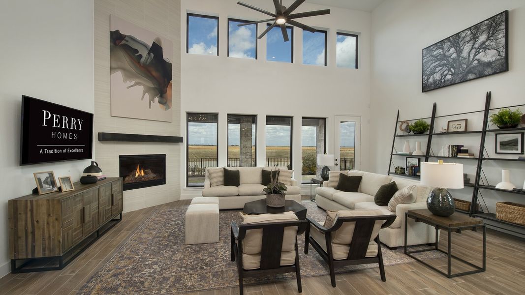 Furnished interior view inside a new home in Cross Creek West 55', Fulshear (Image 5). Furnished interior view inside a new home in Cross Creek West 55', Fulshear (Image 5).