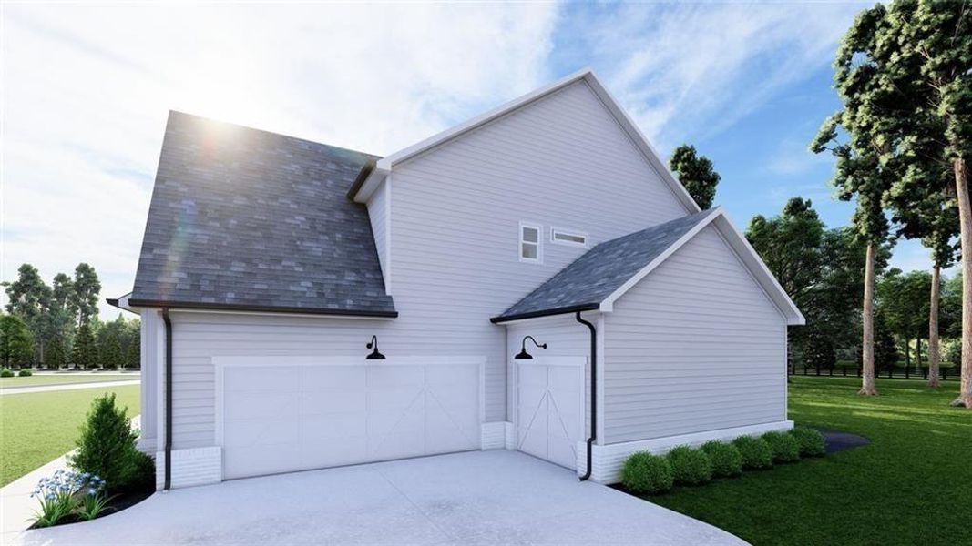 Front exterior of a new home in , Gainesville, GA, highlighting curb appeal (Image 24).