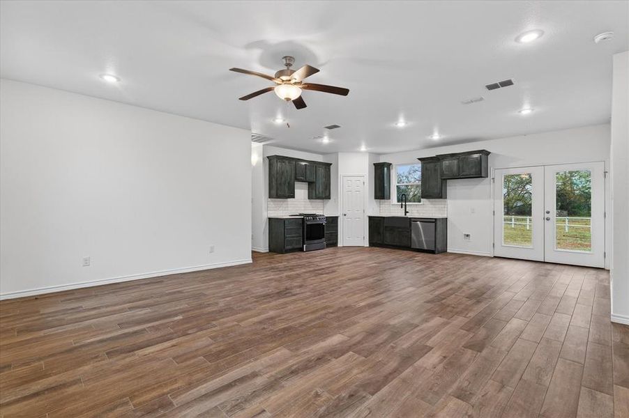 Kitchen, Dining Area Backdoor