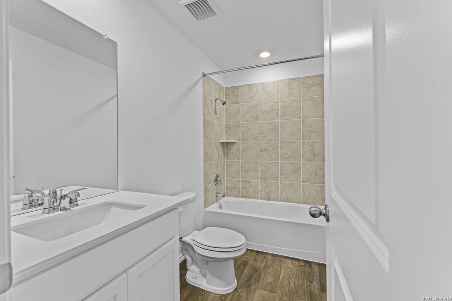 Furnished interior view inside a new home in Preserve at Medina, Von Ormy (Image 4).