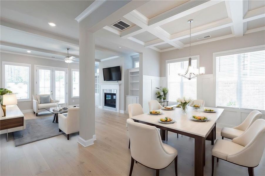 Furnished interior view inside a new home in Livingstone Park, Kennesaw (Image 9).