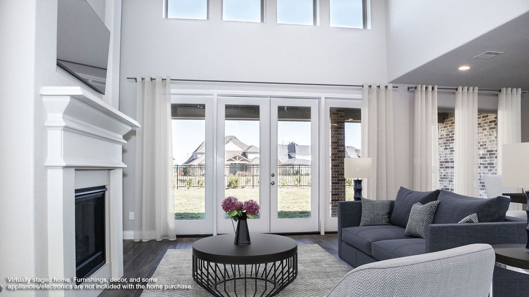 Representative furnished interior of a home built from the 3798W by Perry Homes in Valencia, Manvel (Image 4).