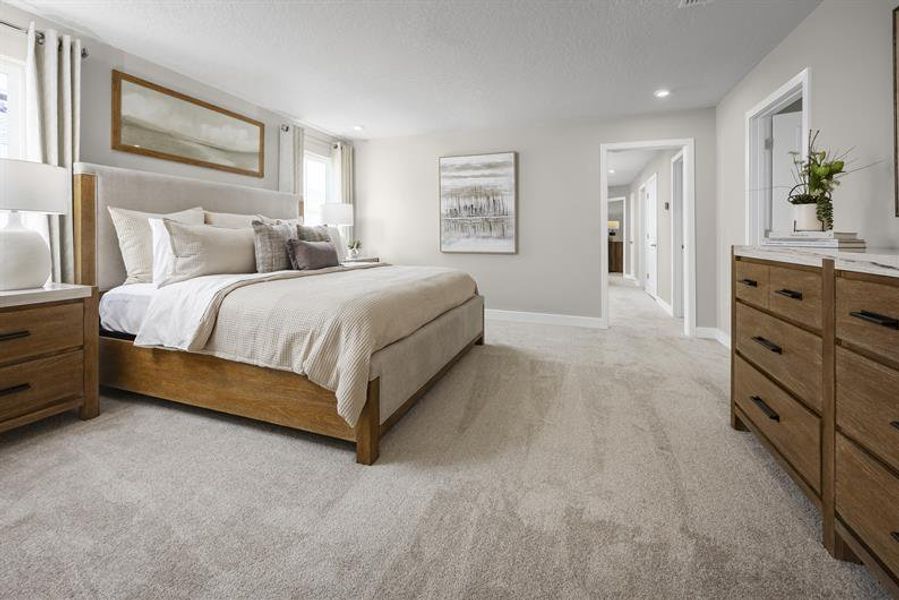 Representative furnished interior of a home built from the Hutchinson by Ryan Homes in Lake Mattie Preserve, Auburndale (Image 13).