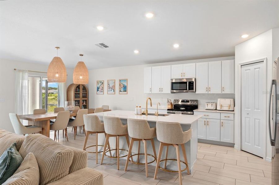 Furnished interior view inside a new home in Mirada, San Antonio (Image 9).