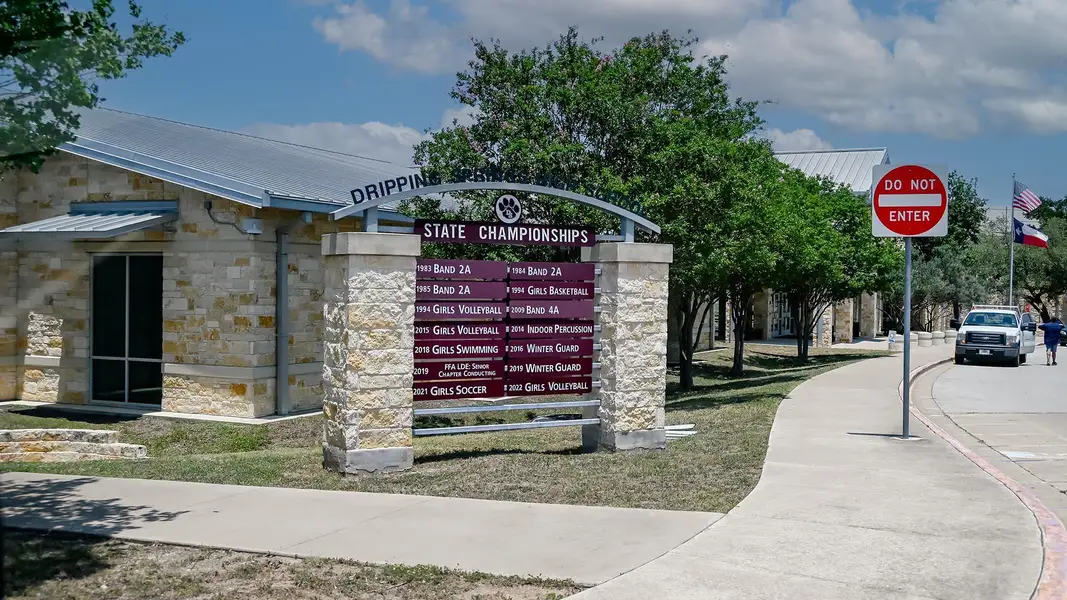 Exterior view of a metal roof