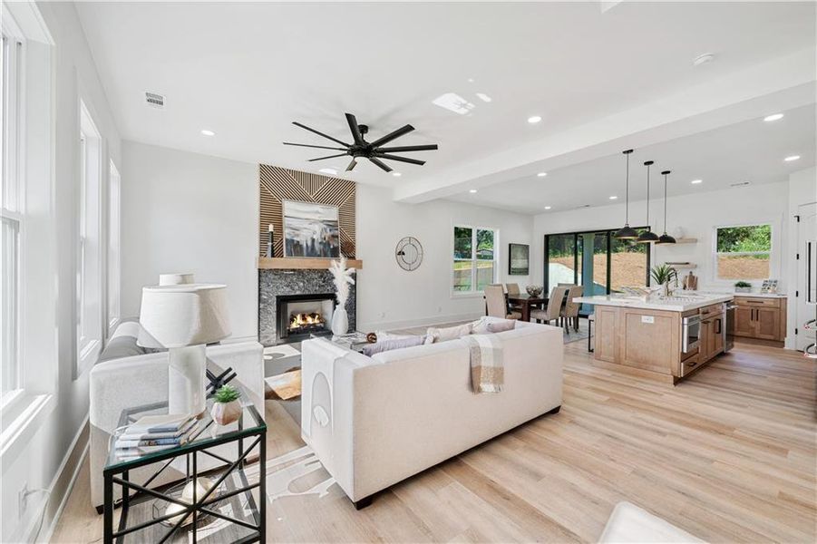 Furnished interior view inside a new home in , Lawrenceville (Image 33). Furnished interior view inside a new home in , Lawrenceville (Image 33).