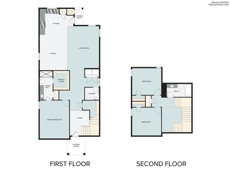 2D floor plan layout for the 1558 by Brohn Homes in Harvest Ridge, Elgin, TX (Image 1). 2D floor plan layout for the 1558 by Brohn Homes in Harvest Ridge, Elgin, TX (Image 1).